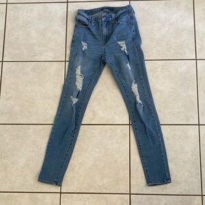 Aéropostale Women's Distressed Blue Jeans